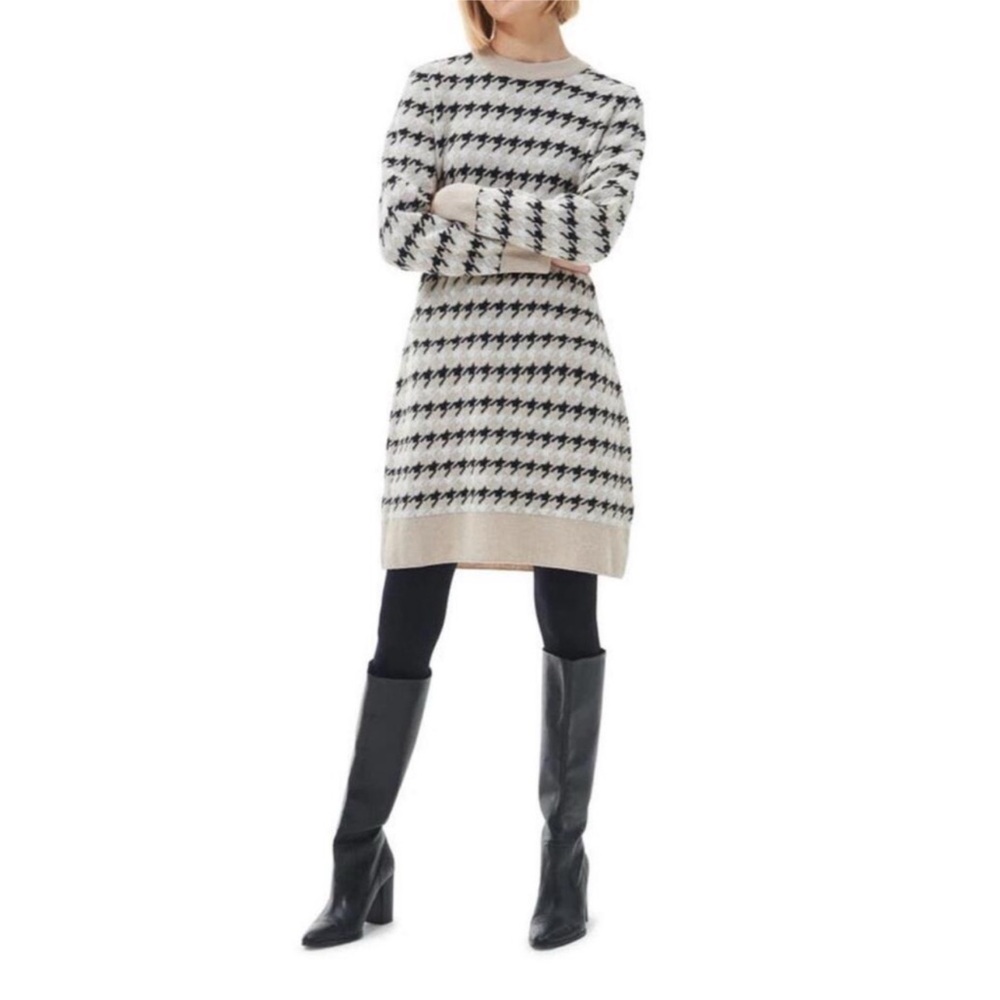 Barbour Marie Houndstooth Dress
Size 4